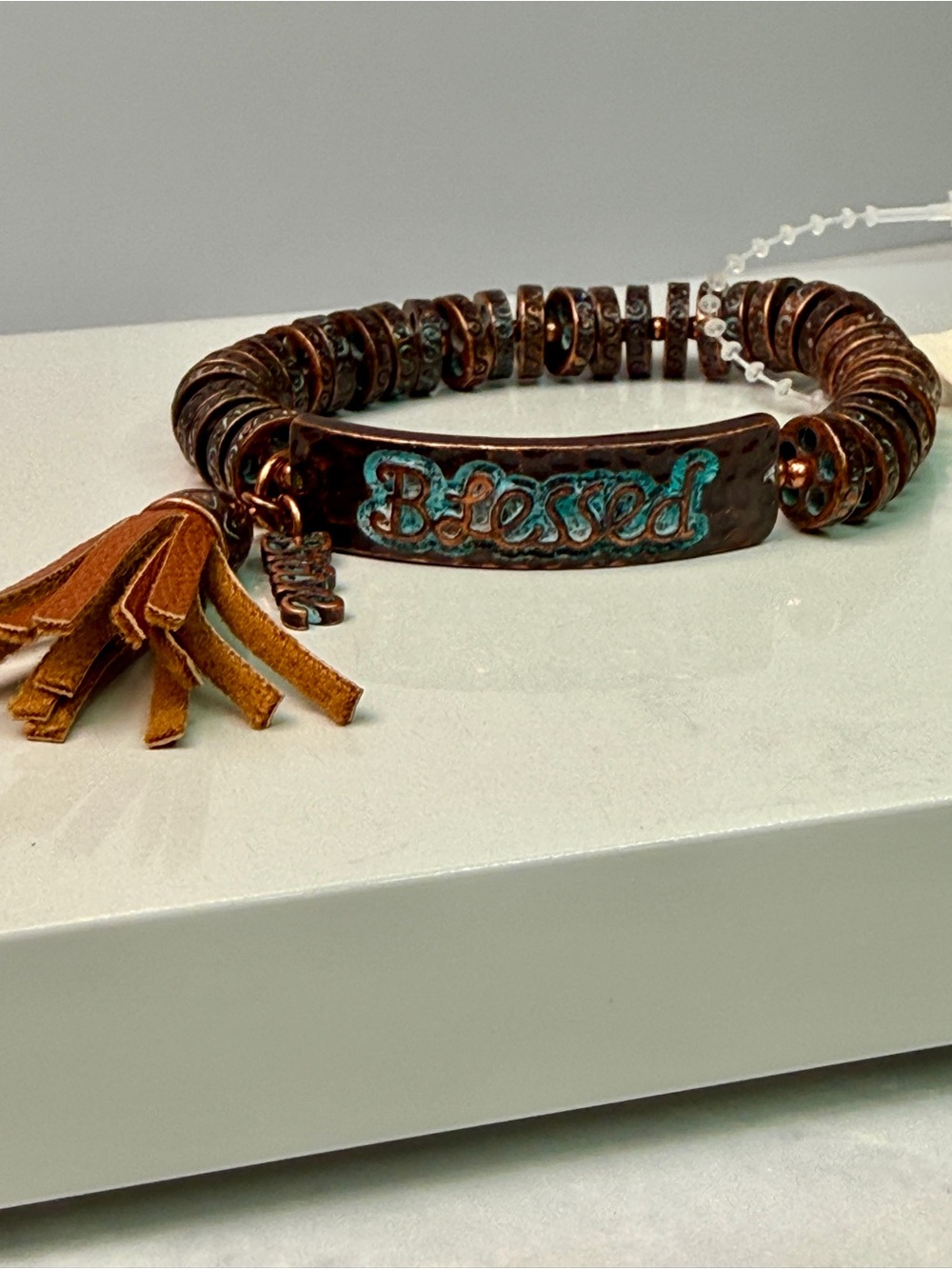 🚨3 for $15🚨  Vintage Inspired Stretch Bracelet with Tassel